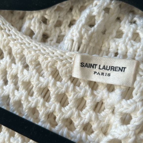 Crochet SAINT LAURENT dress missing slip -M - Picture 3 of 4